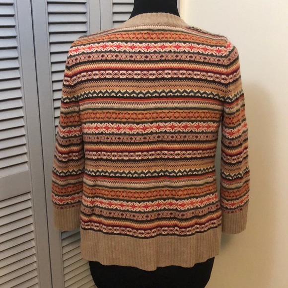 Talbots Multicolored Warm Fair Isle Sweater - Picture 7 of 12